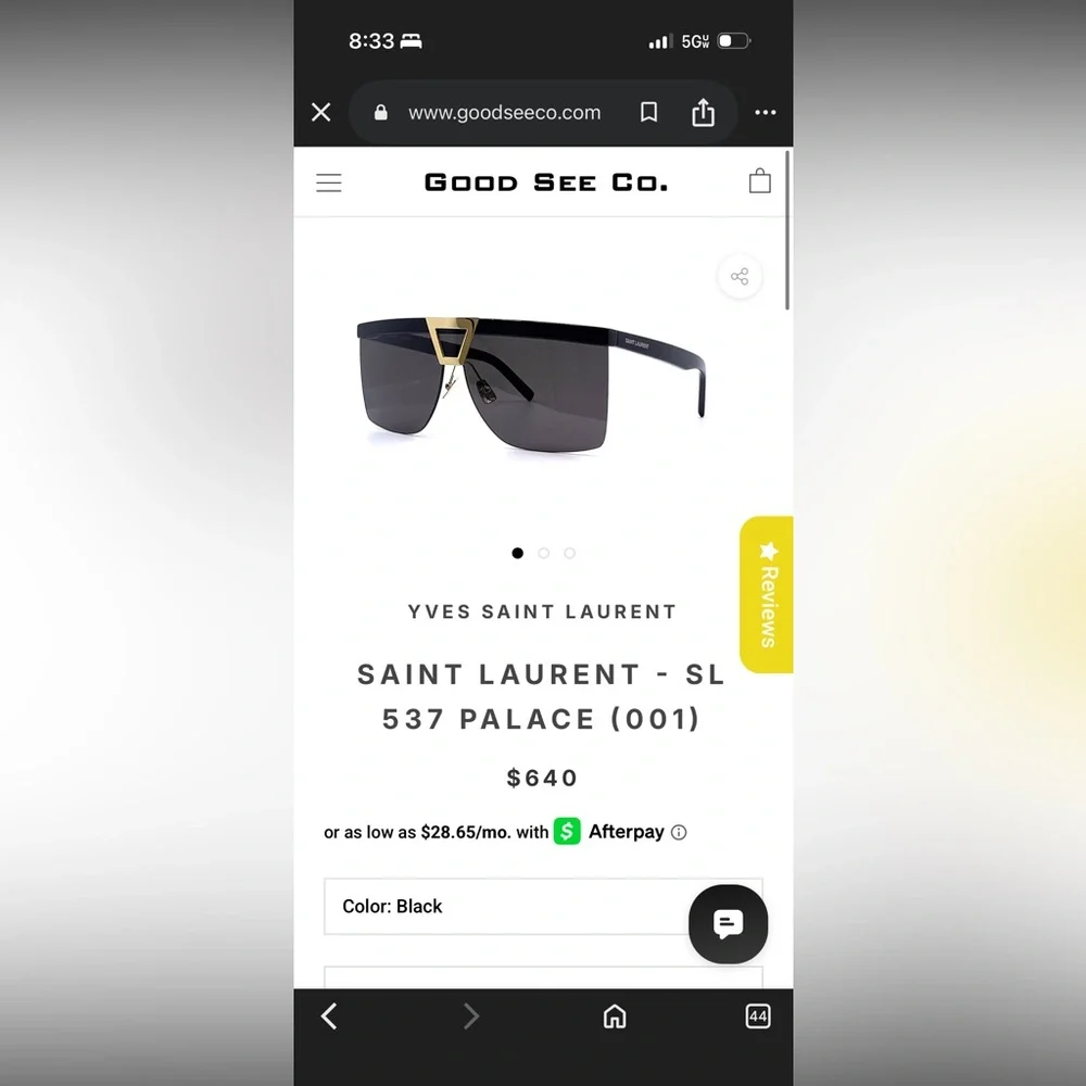 Saint Laurant 537 Palace Sunglasses